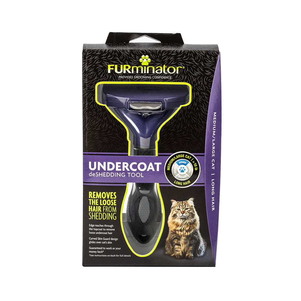 Furminator Long Hair Deshedding Tool Medium/Large Cat