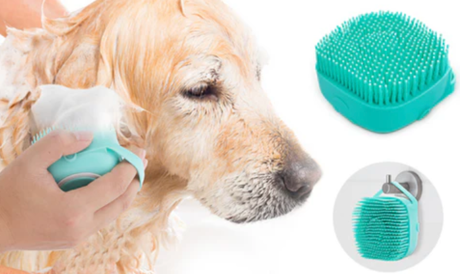 Pet bath outlet brush