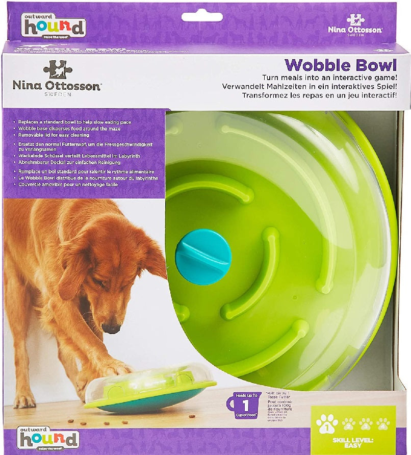 Dog Puzzle Toy - Wobble Bowl by Nina Ottoson Outward Hound