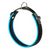 An ERGOFLUO collar in black and blue with a metal hook from Anything Pets.